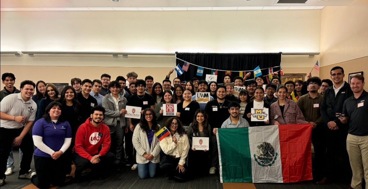 SHPE UWM students at an event